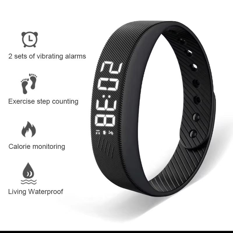 Android Smartwatch Accessories - スマートブレスレット LED デジタル防水スマート時計スマートバンドランニング歩数計モニタースマートバンド振動アラームリマインダー HT30