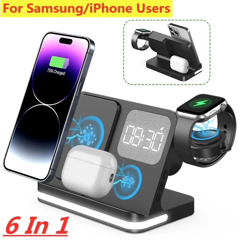 Watch Charger Cable - ワイヤレス充電器スタンド iPhone 15 14 サムスン S23