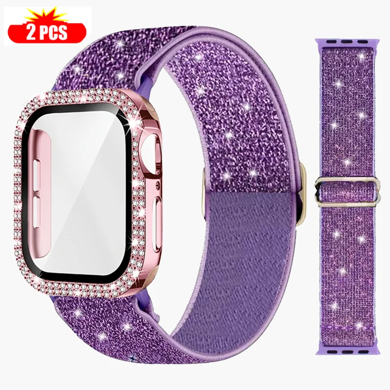 Smartwatch Watch Accessories For Women - バンド + ケース Apple Watch 45