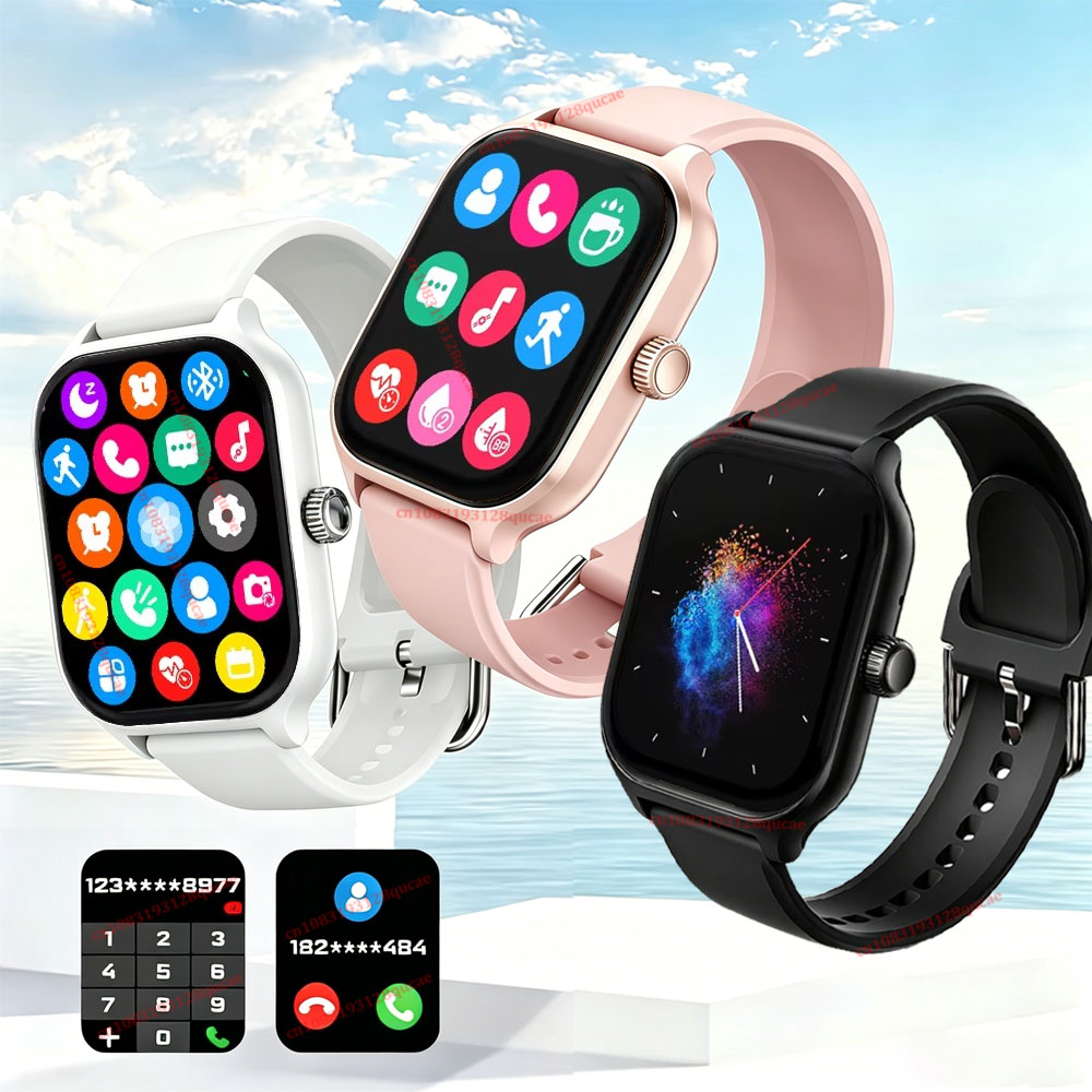 Smartwatch X12 - スマートウォッチ、通話発着信、運動追跡、心拍数・睡眠モニター、Bluetoothスマートウォッチ、男性女性向けギフト、2026年新製品Hw12
