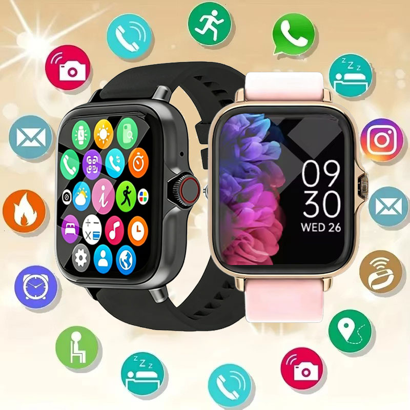 Smartwatch X12 - 2026年新型多機能スマートウォッチ 男女兼用 Bluetooth接続 スマホ連携 音楽 フィットネス