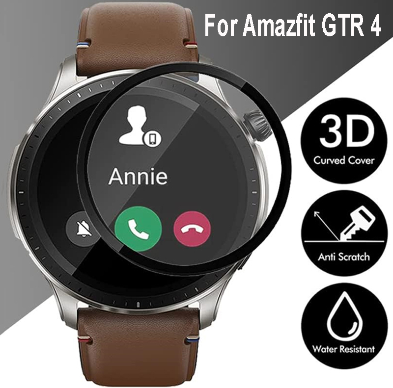 Smart Watch Accessories - スマートウォッチ用HD曲面スクリーン保護フィルム,Amazfit Gtr 4,スクリーンプロテクター,huamiスマートウォッチアクセサリー