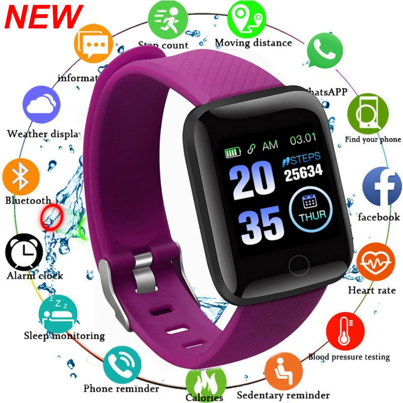 Android Smartwatch Accessories - 116plus スマートウォッチ男性女性フィットネストラッカーブレスレットスポーツ睡眠心拍数血圧モニタースマートウォッチ Ios Android