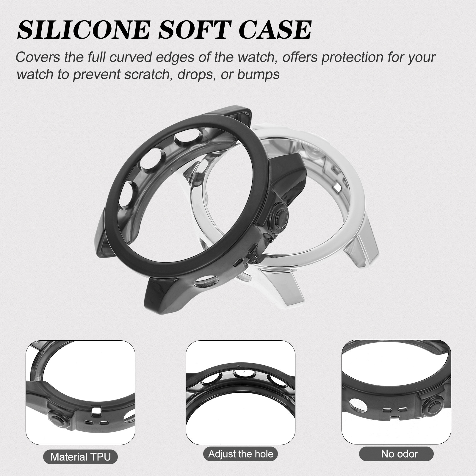 2個入りスマートウォッチ保護ケース、柔軟なTPU製ウォッチプ - Smartwatch Case のレビューと価格