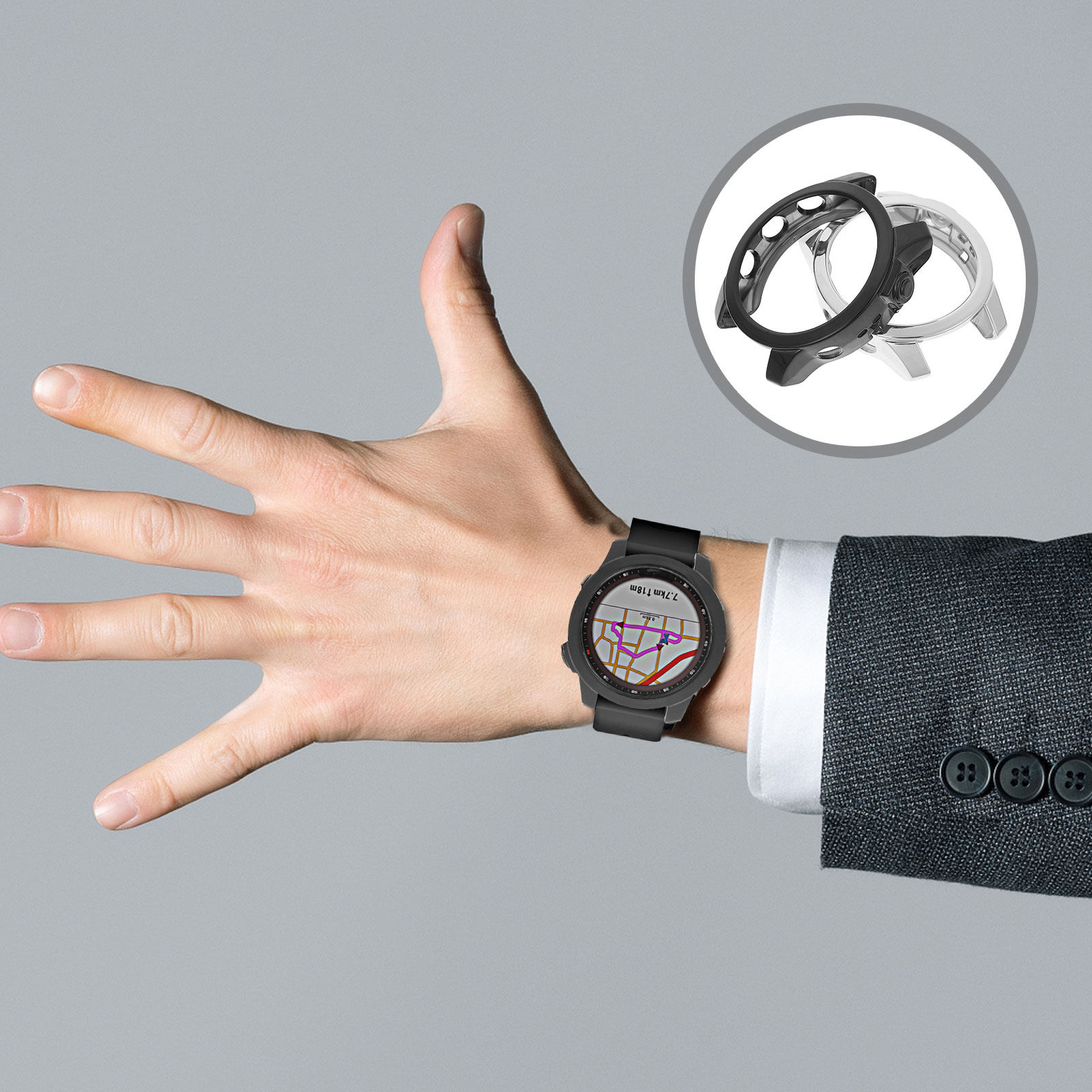 2個入りスマートウォッチ保護ケース、柔軟なTPU製ウォッチプ - Smartwatch Case のレビューと価格