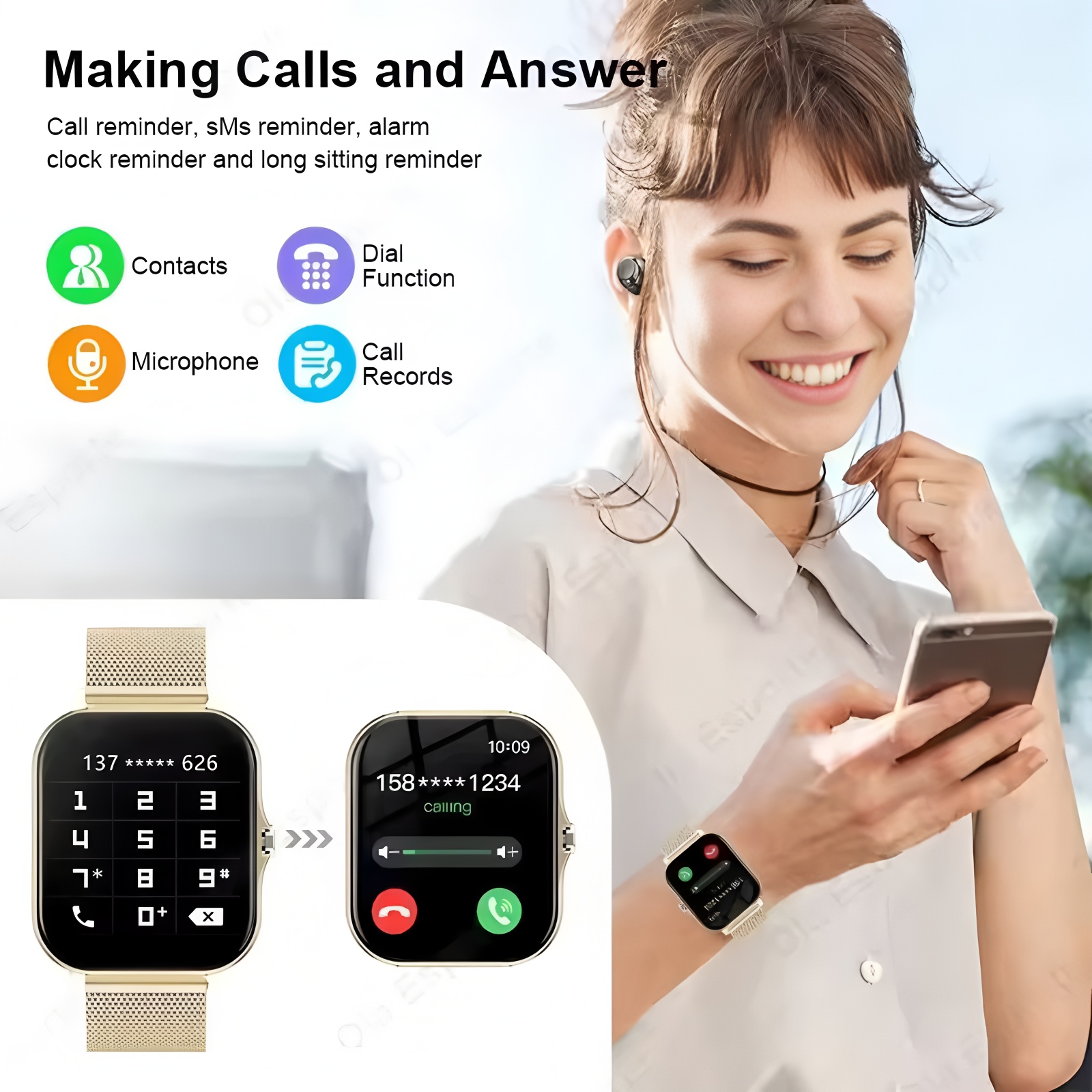 新型スマートウォッチ メンズ レディース 2.02インチ A - Smartwatch Instagram のレビューと価格