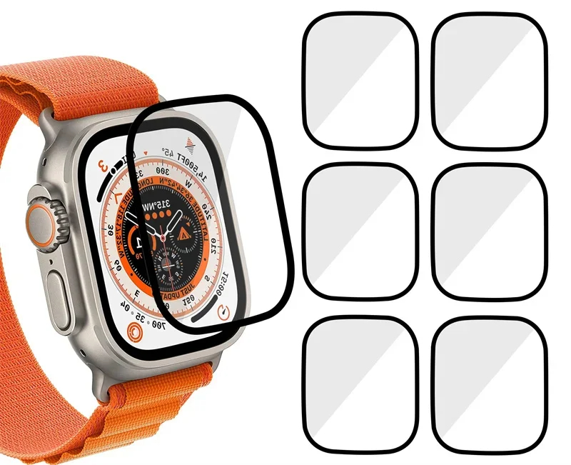 スクリーンプロテクター 3D強化ガラスフィルム Apple  - Apple Smartwatch Accessories のレビューと価格