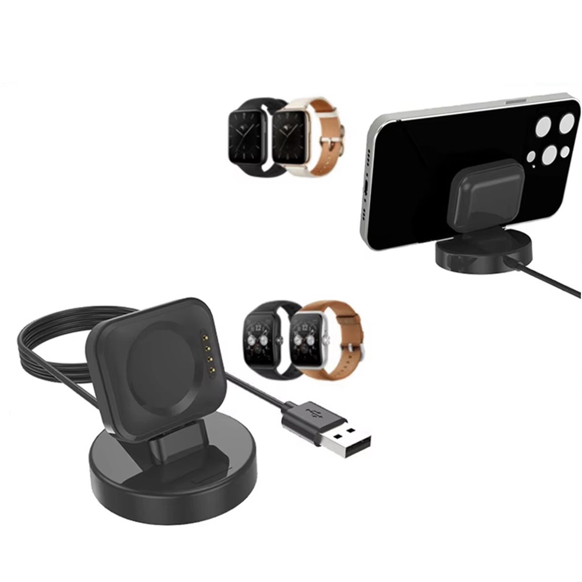 更新しました。 2X 充電器ドックステーション携帯電話ホルダ - Watch Charger Cable のレビューと価格