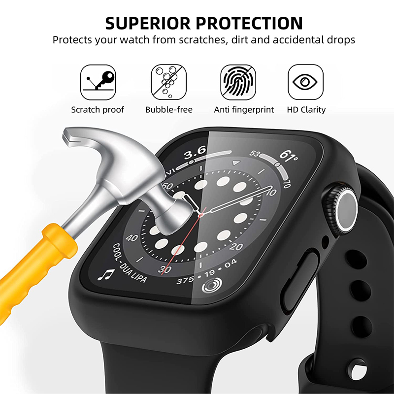 強化ガラス + カバー Apple Watch シリーズ 4 - Smartwatch Case のレビューと価格