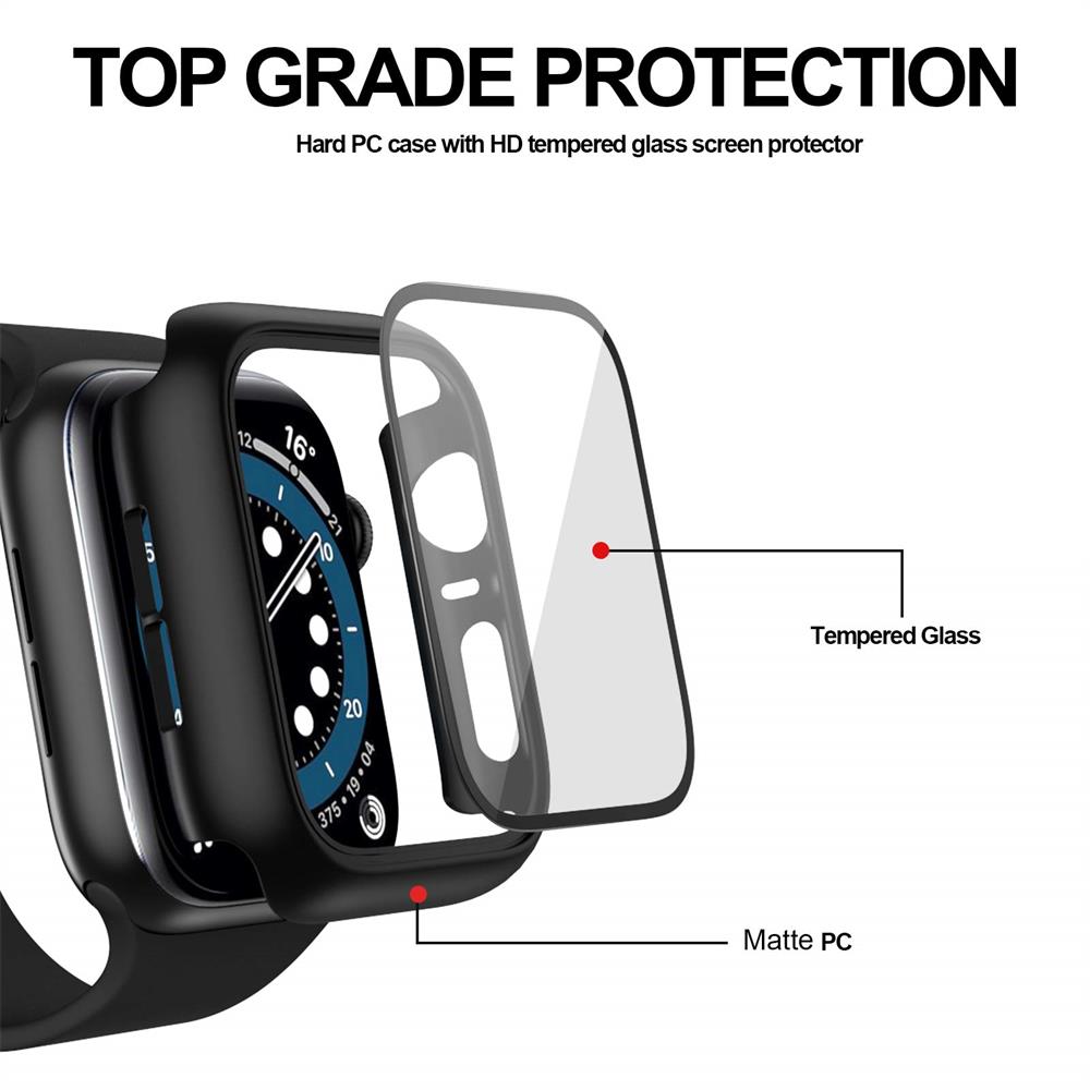 強化ガラス + カバー Apple Watch シリーズ 4 - Smartwatch Case のレビューと価格