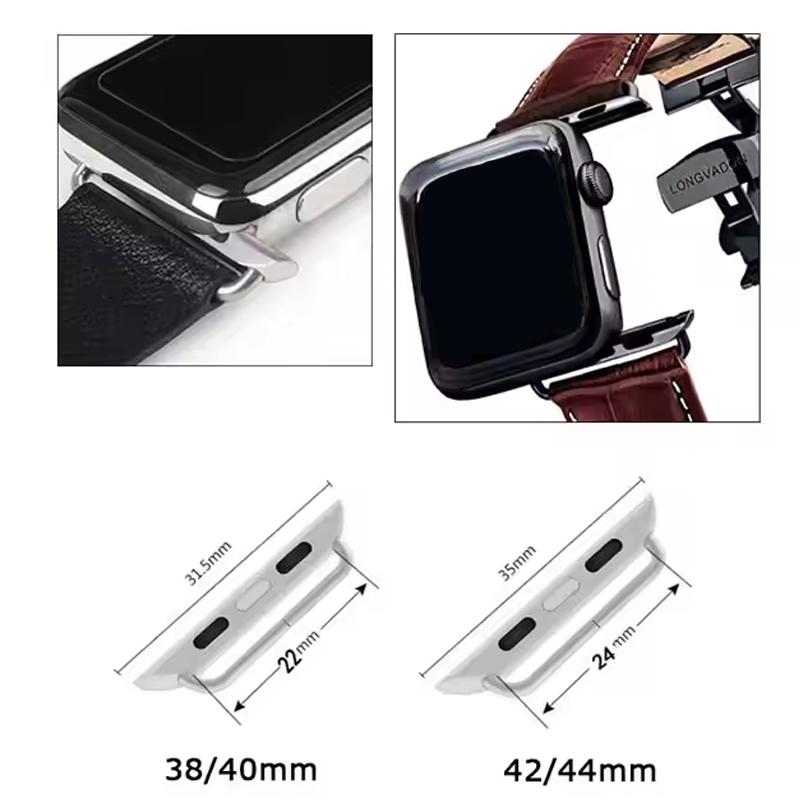 2 個ステンレス鋼コネクタアダプタ Apple Watch  - Apple Smartwatch Accessories のレビューと価格