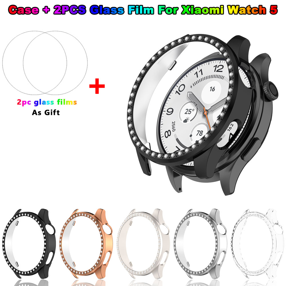 キラキラ光るPCケース+ガラスフィルム Xiaomi Wat - Android Smartwatch Accessories のレビューと価格