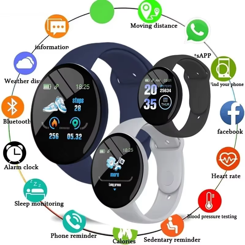 D18 スマートウォッチ 円形カラー画面 多様なスポーツモー - Smartwatch X12 のレビューと価格