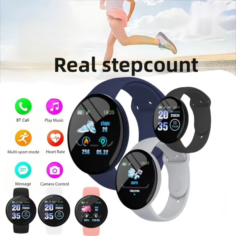 D18 スマートウォッチ 円形カラー画面 多様なスポーツモー - Smartwatch X12 のレビューと価格