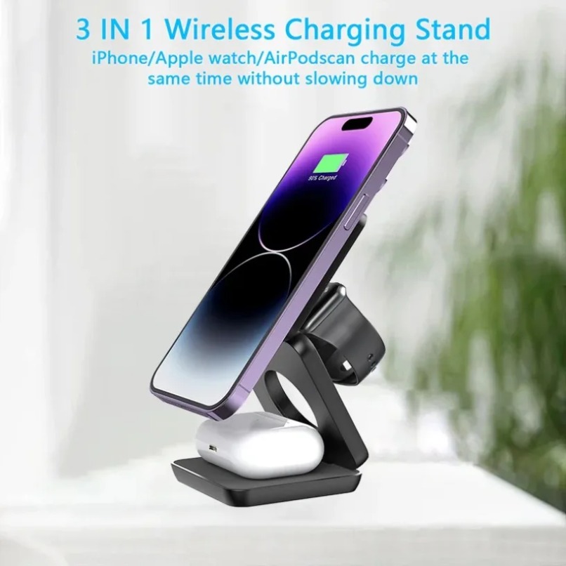 3 in 1折りたたみ式マグネットワイヤレス充電スタンド（M - Watch Charger Cable のレビューと価格