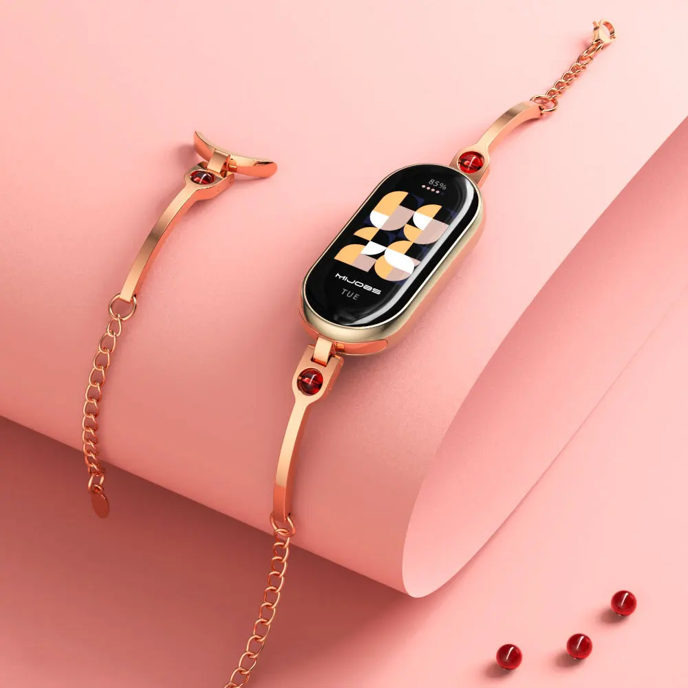 Xiaomi Mi Band 8用ステンレススチール交換スト - Smartwatch Watch Accessories For Women のレビューと価格