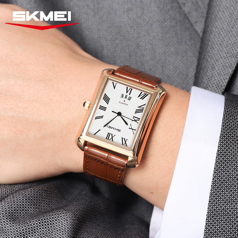SKMEI 2575 クラシックメンズクォーツ時計ビジネスカ - Leather Classic Strap のレビューと価格
