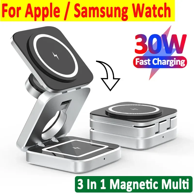 磁気ワイヤレス充電スタンド,急速充電ステーション,iPhon - Watch Charger Cable のレビューと価格